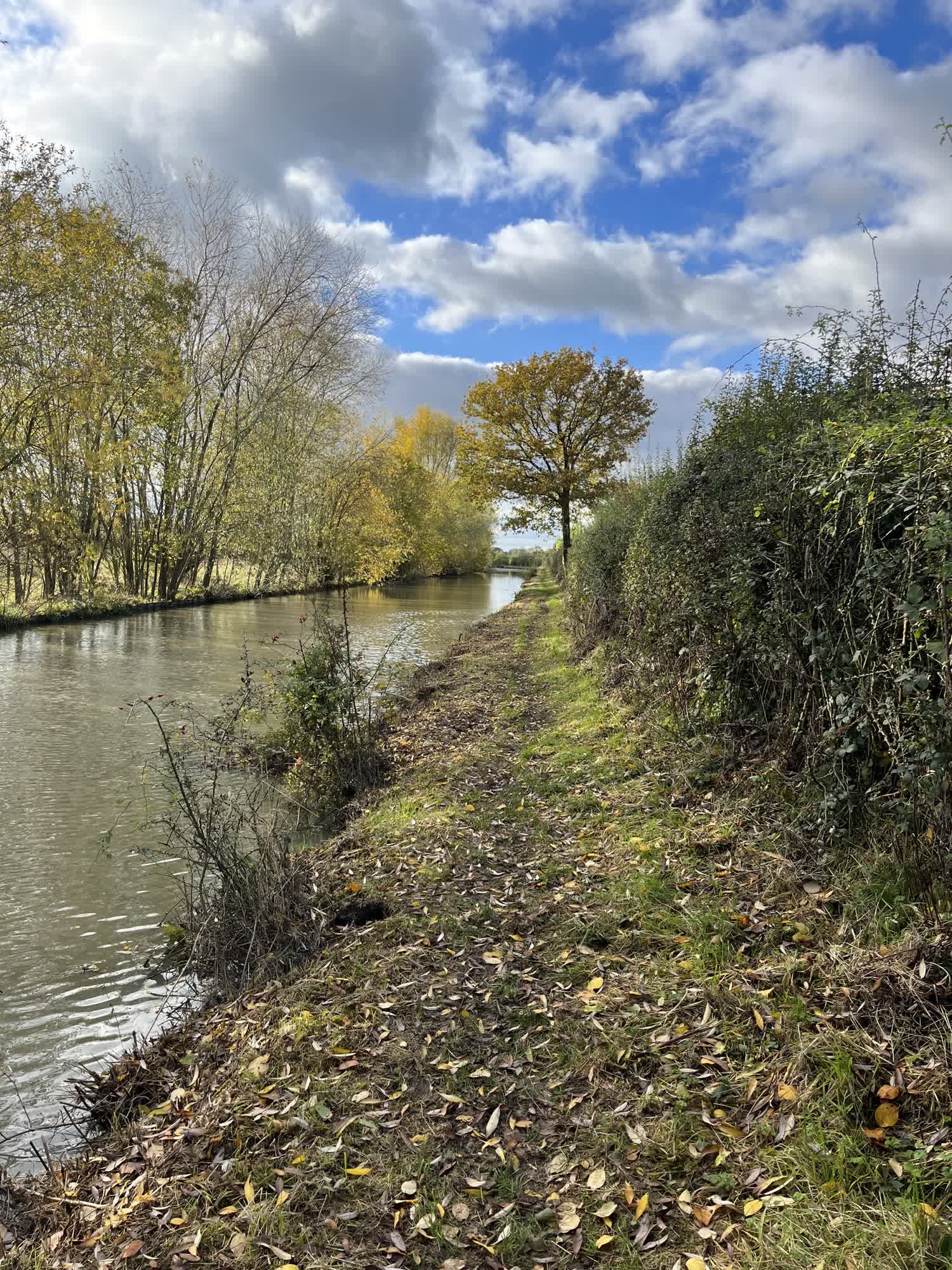 Walking along the canal