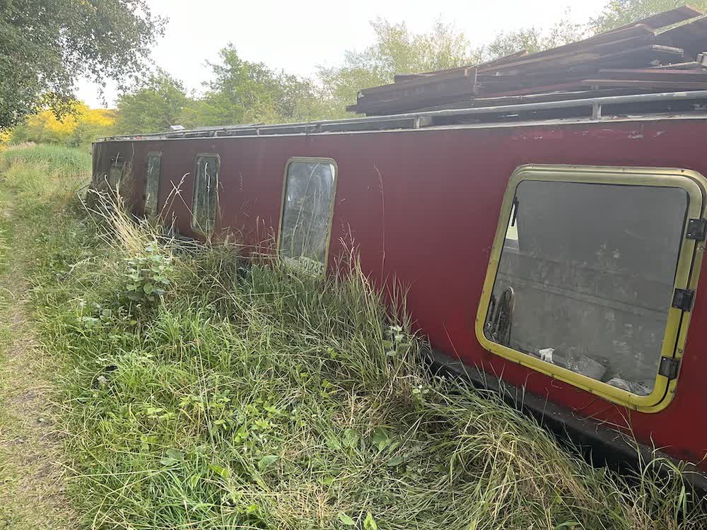 Port side windows installed