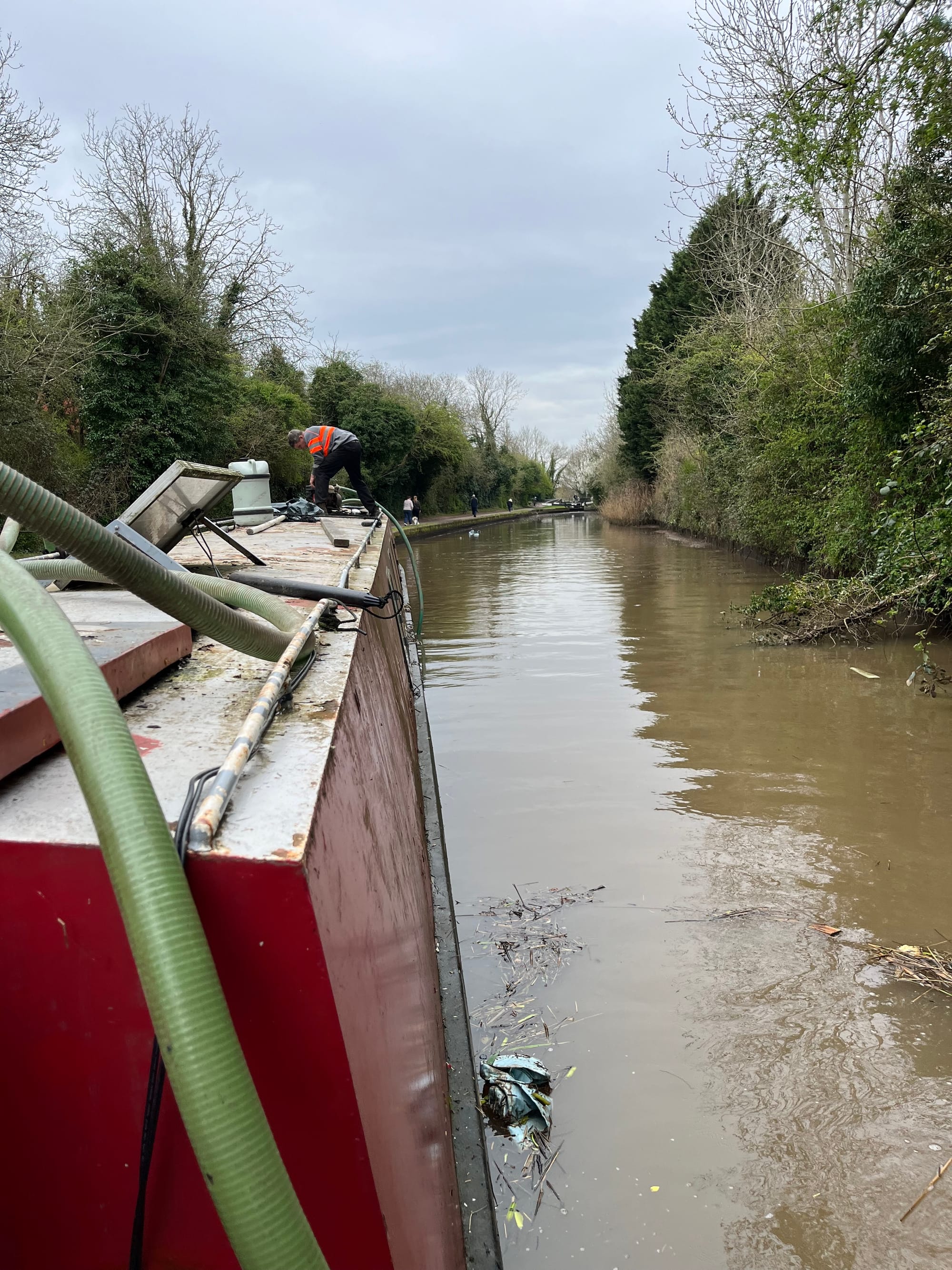 Boat moving again