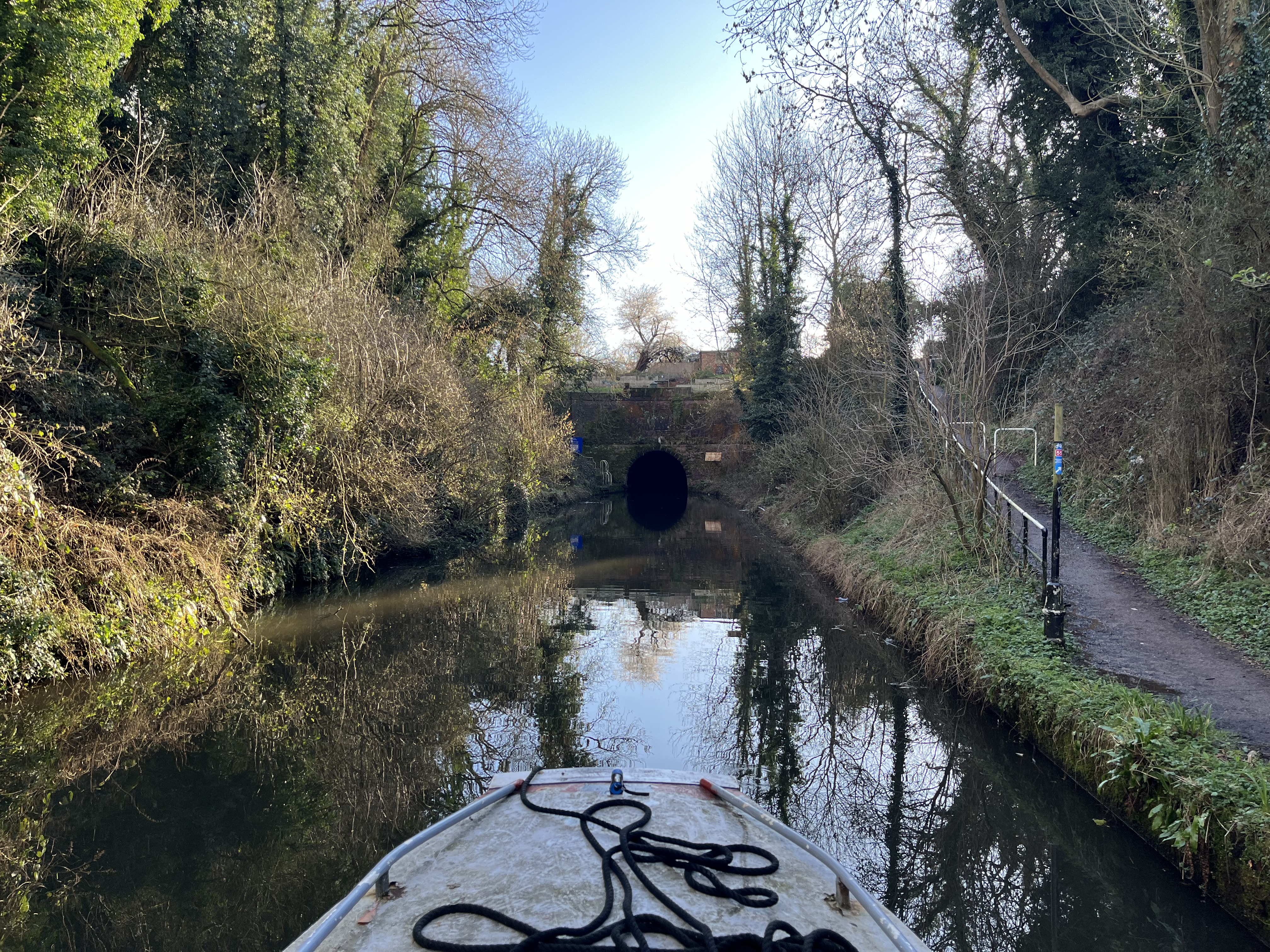 Approaching King's Norton tunnel